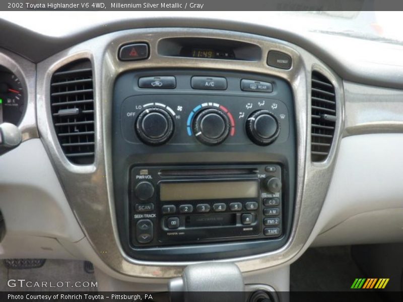 Millennium Silver Metallic / Gray 2002 Toyota Highlander V6 4WD