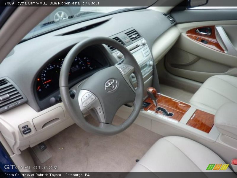 Blue Ribbon Metallic / Bisque 2009 Toyota Camry XLE