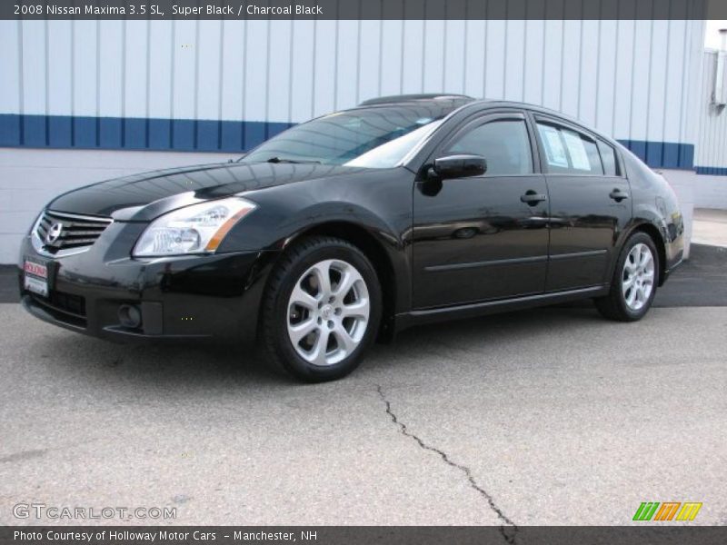 Super Black / Charcoal Black 2008 Nissan Maxima 3.5 SL