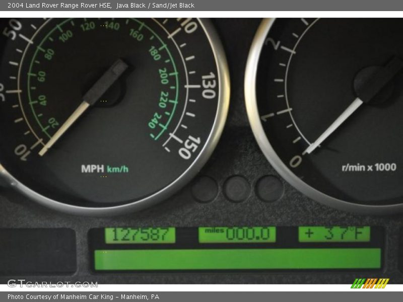 Java Black / Sand/Jet Black 2004 Land Rover Range Rover HSE