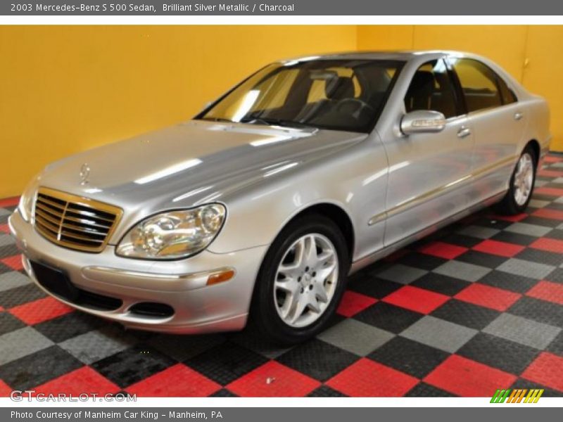 Brilliant Silver Metallic / Charcoal 2003 Mercedes-Benz S 500 Sedan