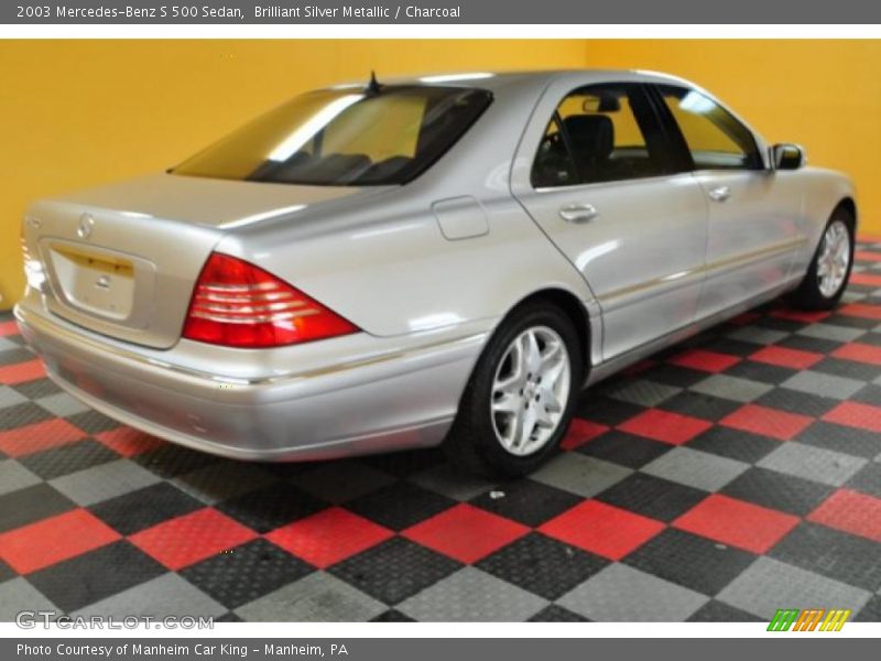 Brilliant Silver Metallic / Charcoal 2003 Mercedes-Benz S 500 Sedan