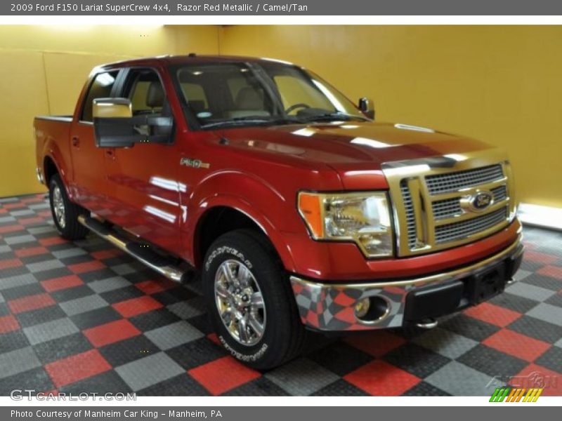 Razor Red Metallic / Camel/Tan 2009 Ford F150 Lariat SuperCrew 4x4