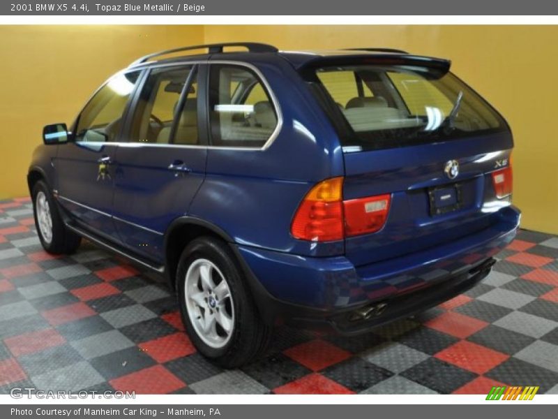 Topaz Blue Metallic / Beige 2001 BMW X5 4.4i