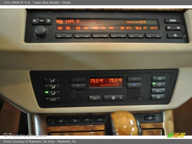 Topaz Blue Metallic / Beige 2001 BMW X5 4.4i