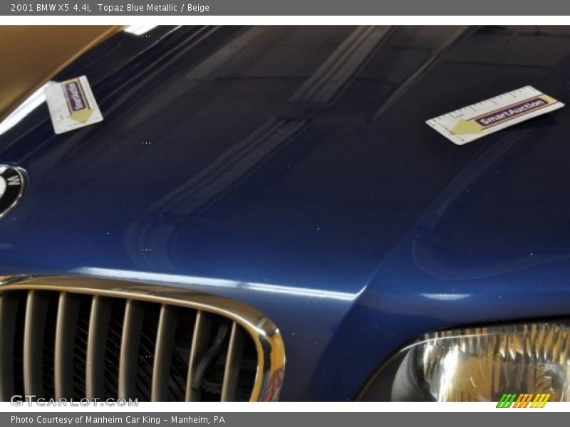 Topaz Blue Metallic / Beige 2001 BMW X5 4.4i