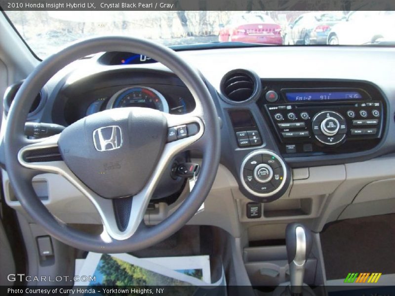 Crystal Black Pearl / Gray 2010 Honda Insight Hybrid LX