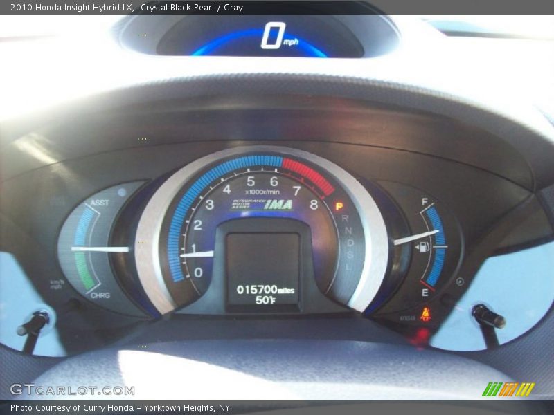 Crystal Black Pearl / Gray 2010 Honda Insight Hybrid LX