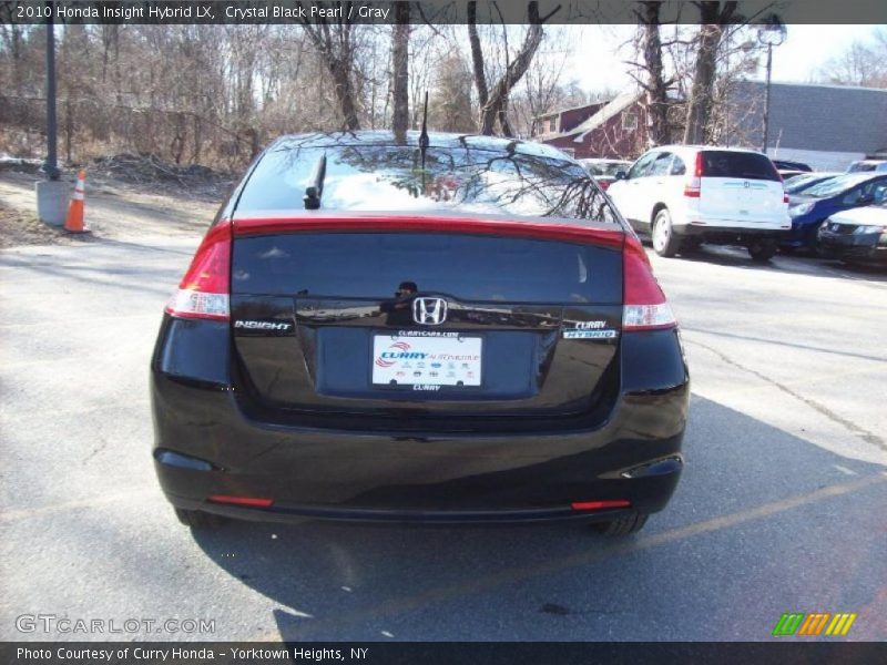 Crystal Black Pearl / Gray 2010 Honda Insight Hybrid LX