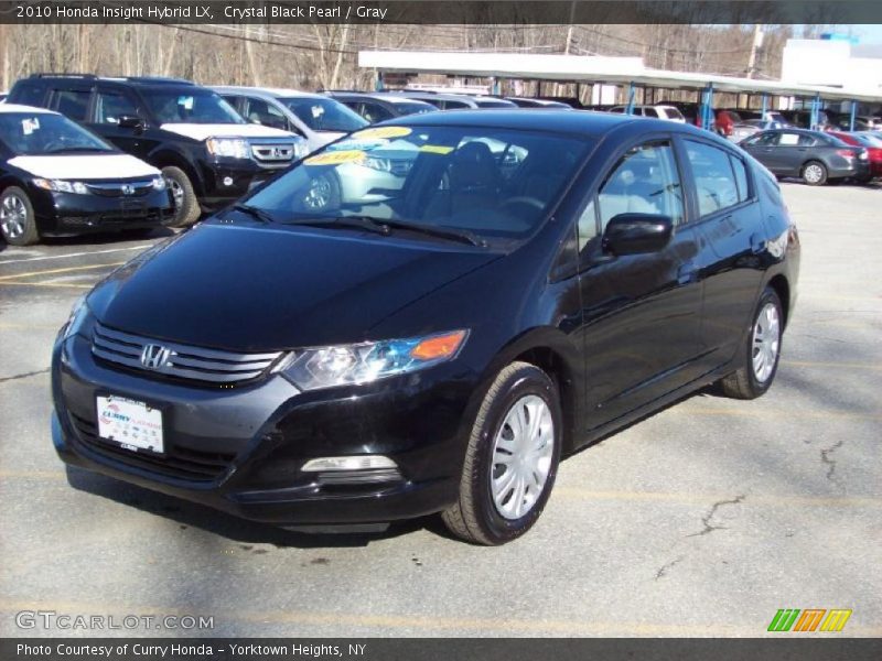 Crystal Black Pearl / Gray 2010 Honda Insight Hybrid LX