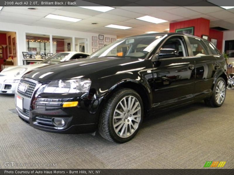 Brilliant Black / Black 2008 Audi A3 2.0T