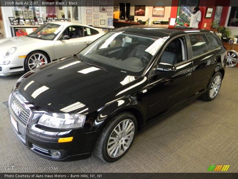 Brilliant Black / Black 2008 Audi A3 2.0T