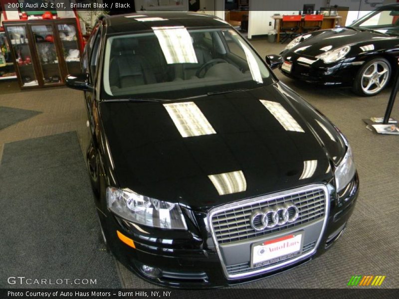 Brilliant Black / Black 2008 Audi A3 2.0T