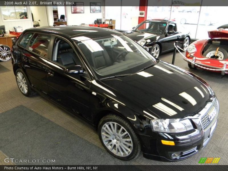 Brilliant Black / Black 2008 Audi A3 2.0T