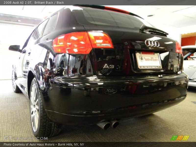 Brilliant Black / Black 2008 Audi A3 2.0T