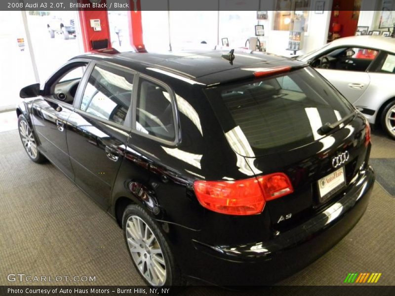 Brilliant Black / Black 2008 Audi A3 2.0T