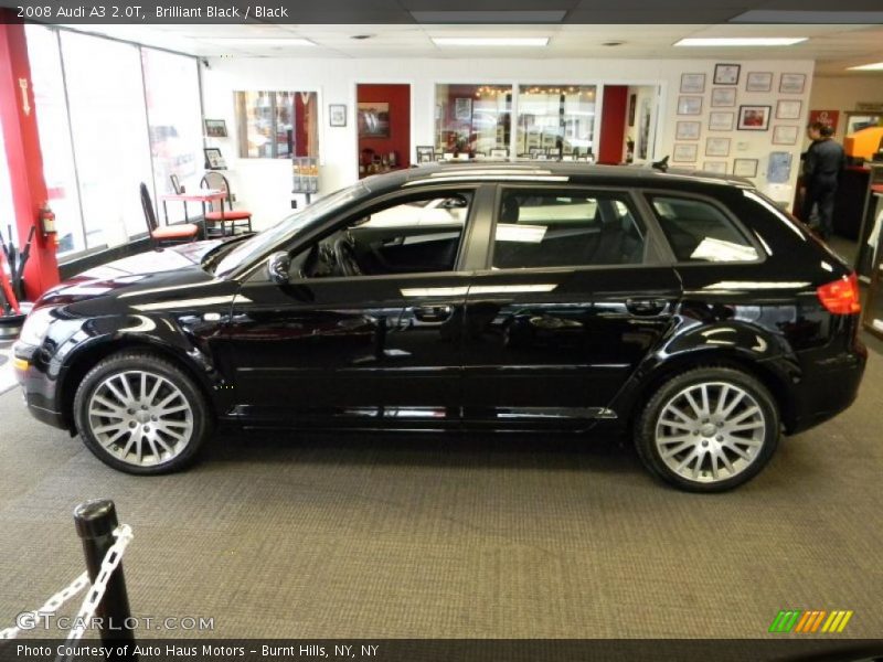 Brilliant Black / Black 2008 Audi A3 2.0T