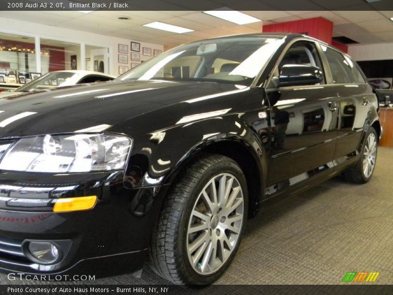 Brilliant Black / Black 2008 Audi A3 2.0T