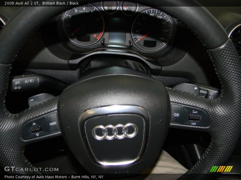 Brilliant Black / Black 2008 Audi A3 2.0T