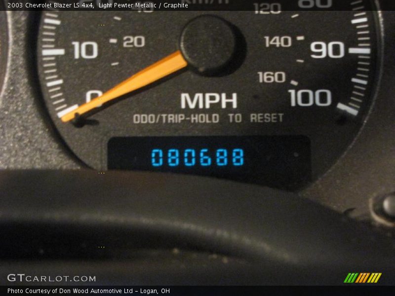Light Pewter Metallic / Graphite 2003 Chevrolet Blazer LS 4x4