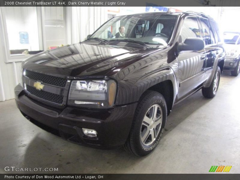 Dark Cherry Metallic / Light Gray 2008 Chevrolet TrailBlazer LT 4x4
