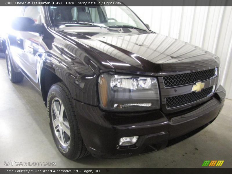 Dark Cherry Metallic / Light Gray 2008 Chevrolet TrailBlazer LT 4x4