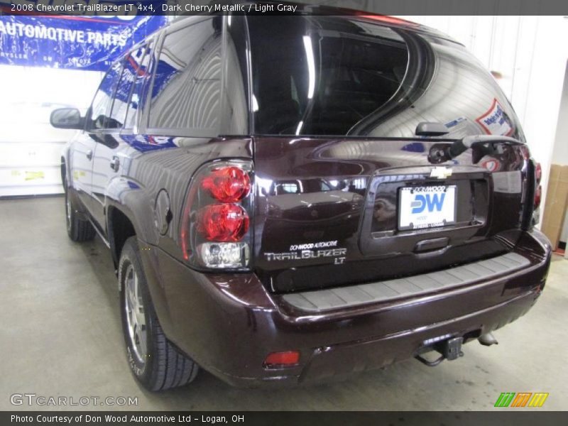 Dark Cherry Metallic / Light Gray 2008 Chevrolet TrailBlazer LT 4x4