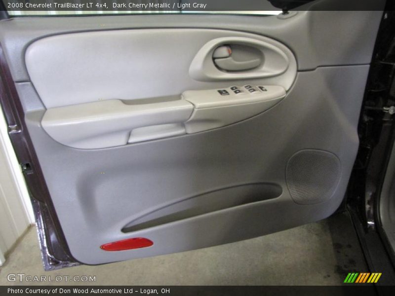 Dark Cherry Metallic / Light Gray 2008 Chevrolet TrailBlazer LT 4x4