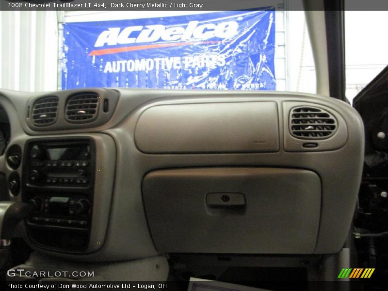Dark Cherry Metallic / Light Gray 2008 Chevrolet TrailBlazer LT 4x4