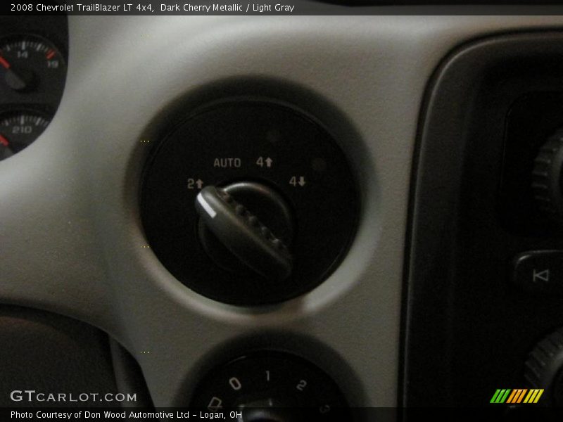 Dark Cherry Metallic / Light Gray 2008 Chevrolet TrailBlazer LT 4x4