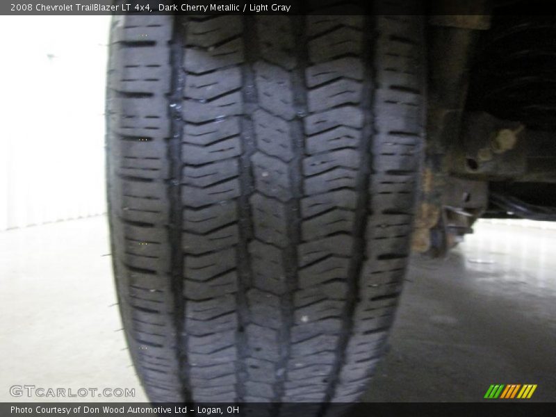 Dark Cherry Metallic / Light Gray 2008 Chevrolet TrailBlazer LT 4x4