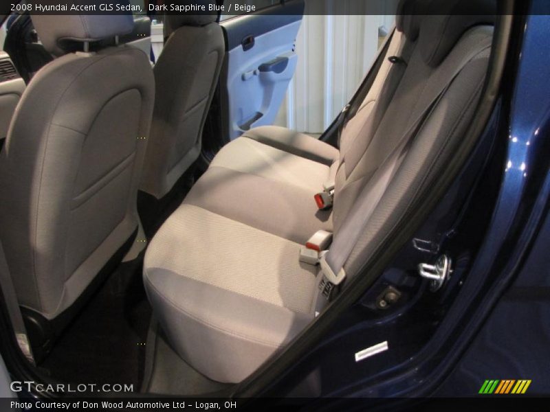 Dark Sapphire Blue / Beige 2008 Hyundai Accent GLS Sedan