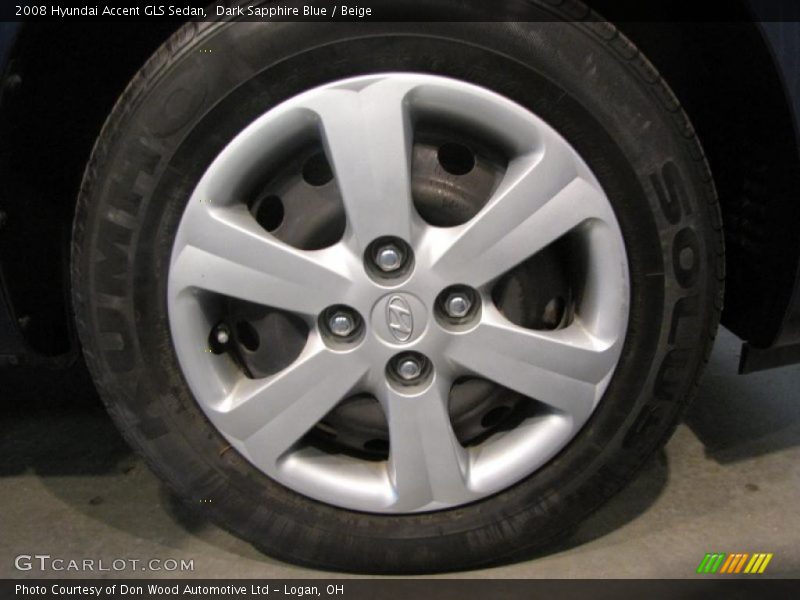 Dark Sapphire Blue / Beige 2008 Hyundai Accent GLS Sedan