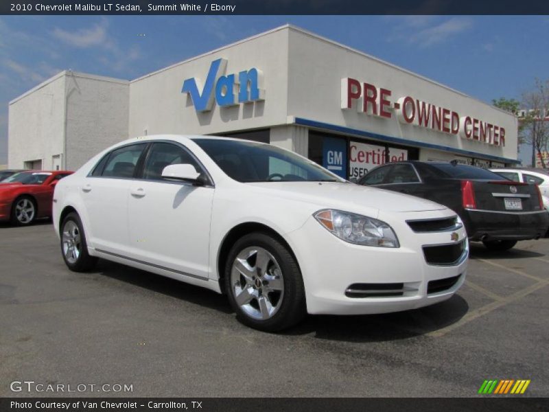 Summit White / Ebony 2010 Chevrolet Malibu LT Sedan