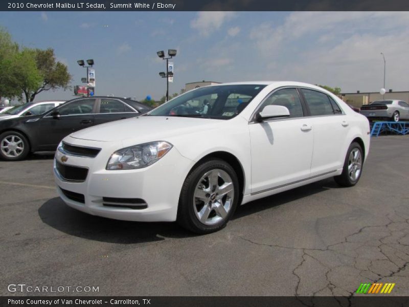 Summit White / Ebony 2010 Chevrolet Malibu LT Sedan