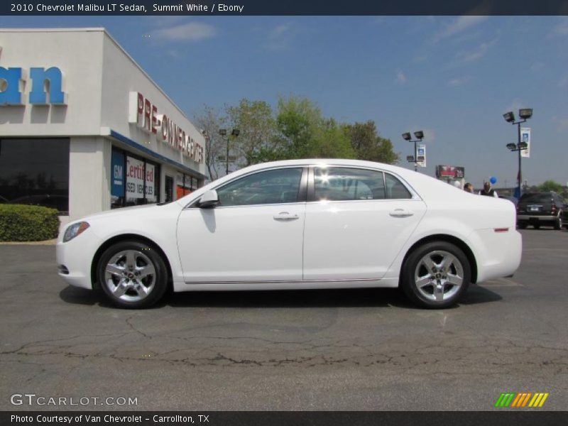 Summit White / Ebony 2010 Chevrolet Malibu LT Sedan