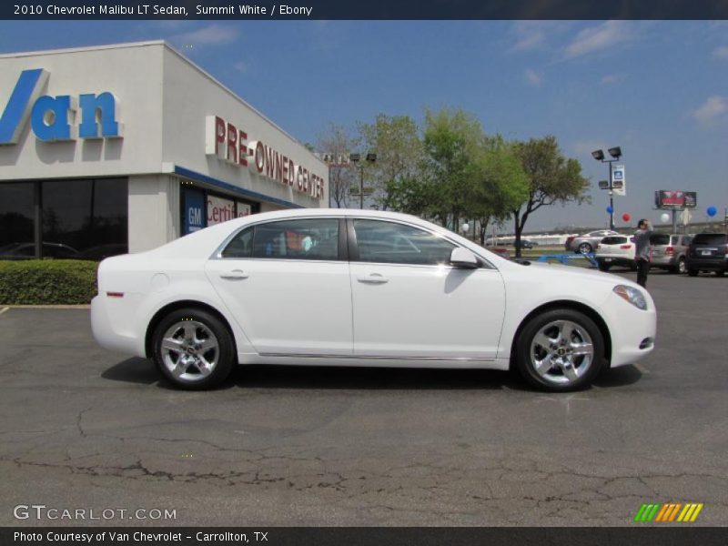 Summit White / Ebony 2010 Chevrolet Malibu LT Sedan