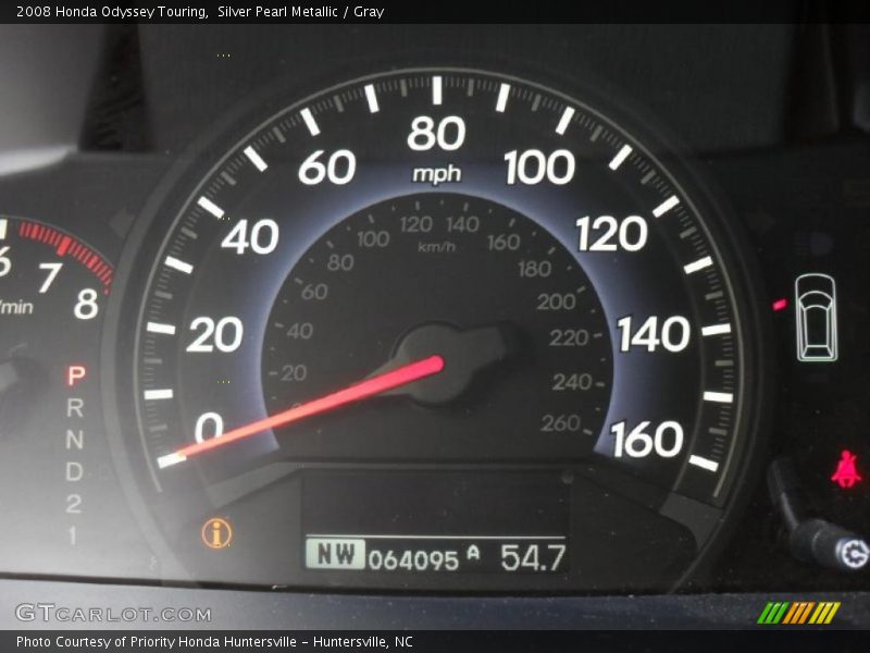 Silver Pearl Metallic / Gray 2008 Honda Odyssey Touring