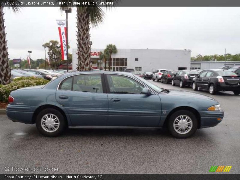 Titanium Blue Metallic / Graphite 2002 Buick LeSabre Limited