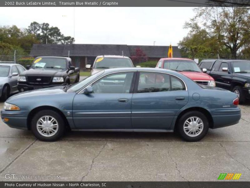 Titanium Blue Metallic / Graphite 2002 Buick LeSabre Limited