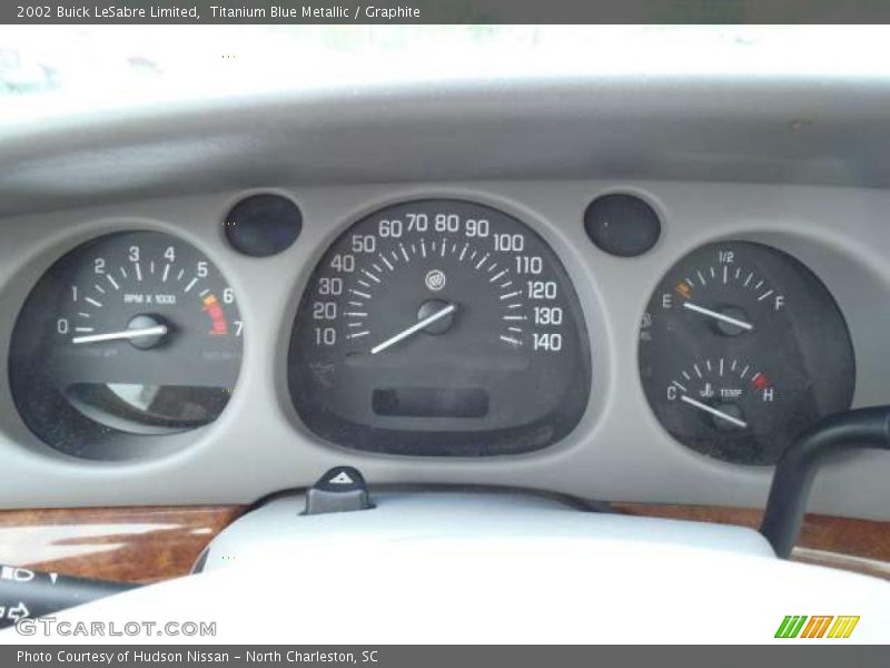 Titanium Blue Metallic / Graphite 2002 Buick LeSabre Limited