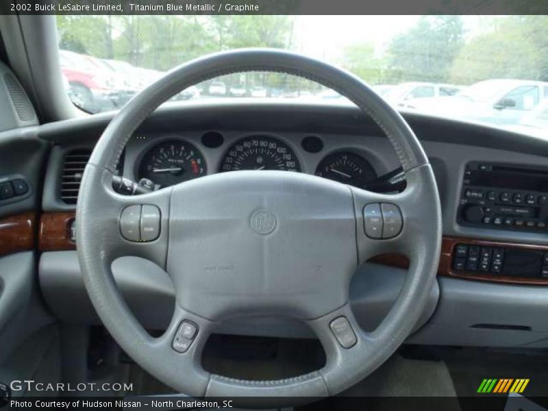 Titanium Blue Metallic / Graphite 2002 Buick LeSabre Limited