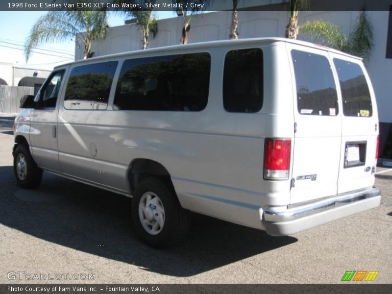 Silver Metallic / Grey 1998 Ford E Series Van E350 XLT Club Wagon