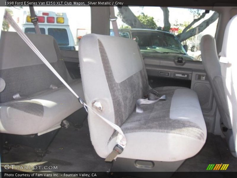  1998 E Series Van E350 XLT Club Wagon Grey Interior