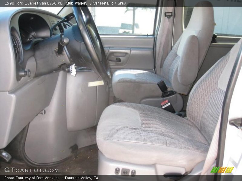  1998 E Series Van E350 XLT Club Wagon Grey Interior