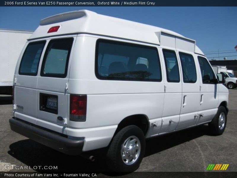 Oxford White / Medium Flint Grey 2006 Ford E Series Van E250 Passenger Conversion