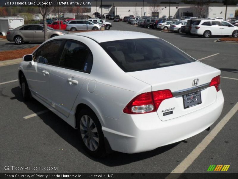 Taffeta White / Gray 2010 Honda Civic EX Sedan