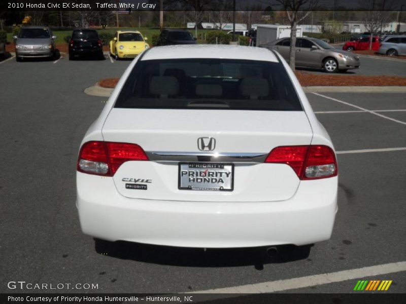 Taffeta White / Gray 2010 Honda Civic EX Sedan