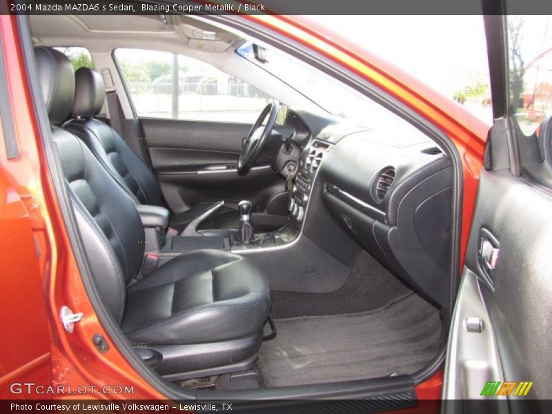 Blazing Copper Metallic / Black 2004 Mazda MAZDA6 s Sedan