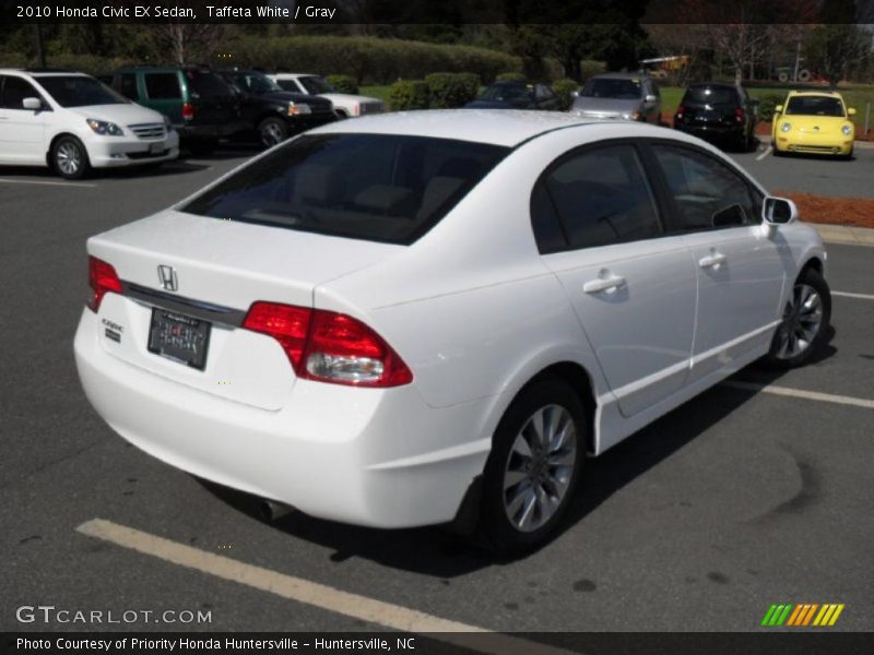 Taffeta White / Gray 2010 Honda Civic EX Sedan